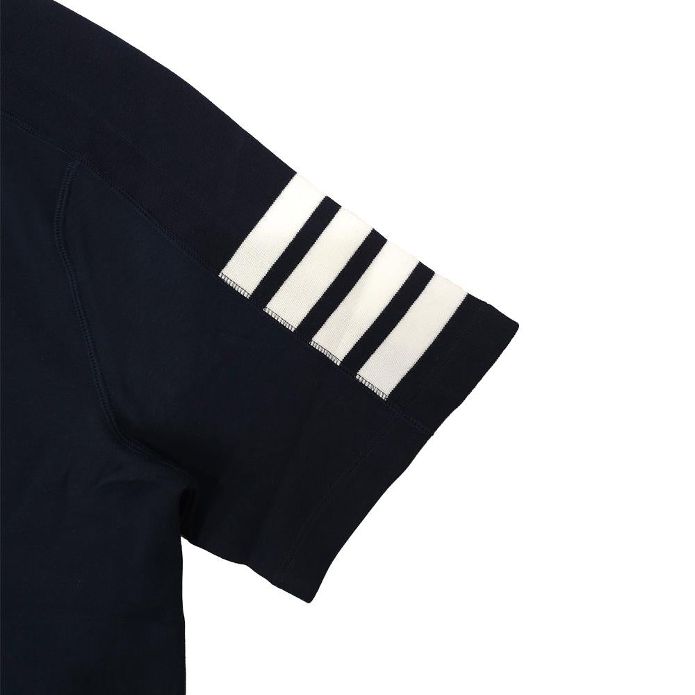 THOM BROWNE Diagonal Stripe Milano Cotton Short-Sleeve T-Shirt