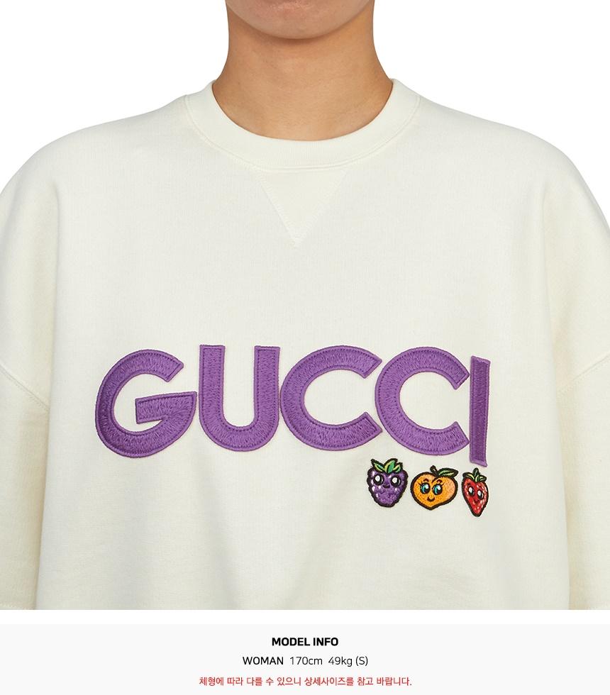 GUCCI Women’s Cropped Short Sleeve T-Shirt White Cotton