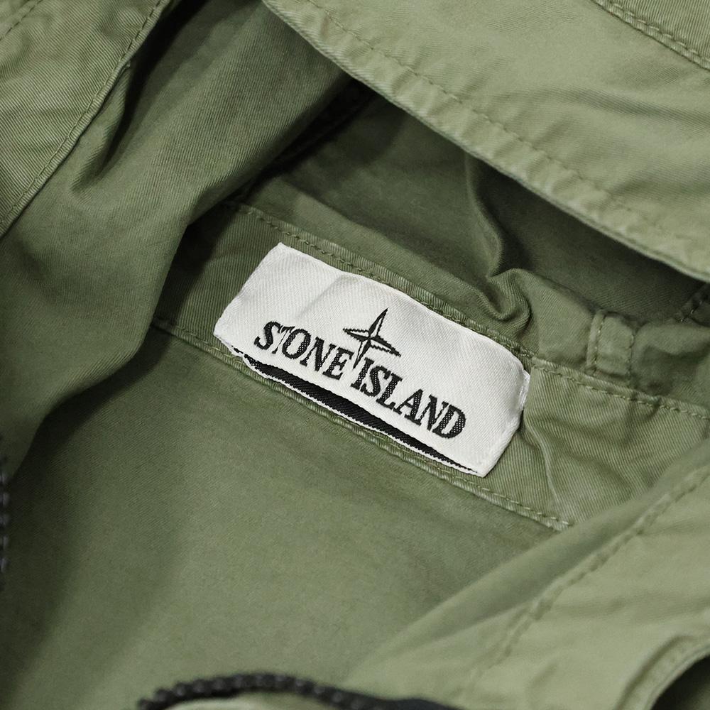 STONE ISLAND Stretch Organic Cotton Twill Hooded Men's Jacket