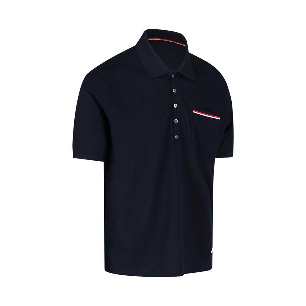 THOM BROWNE RWB Short Sleeve PK Polo Shirt Men's Navy