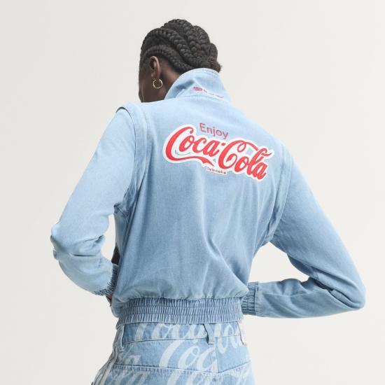 Adidas Women’s Track Jacket KY7548 Denim DOM