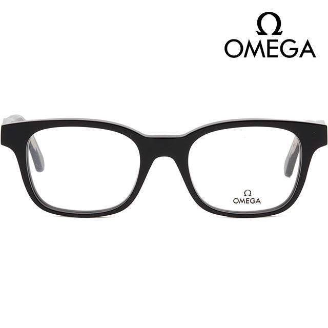 OMEGA Rectangle Acetate Eyeglass Frames Unisex OM5004H 001