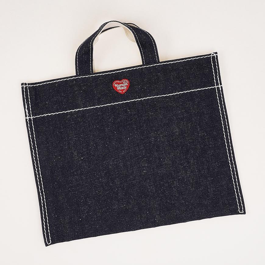 Humanmade Unisex Denim Tote Bag HM31GD038 INDIGO