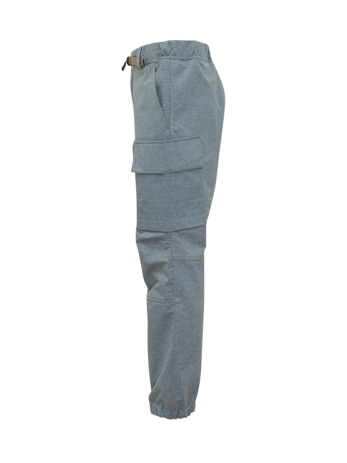 Moncler Navy Cotton Cropped Trousers for Men