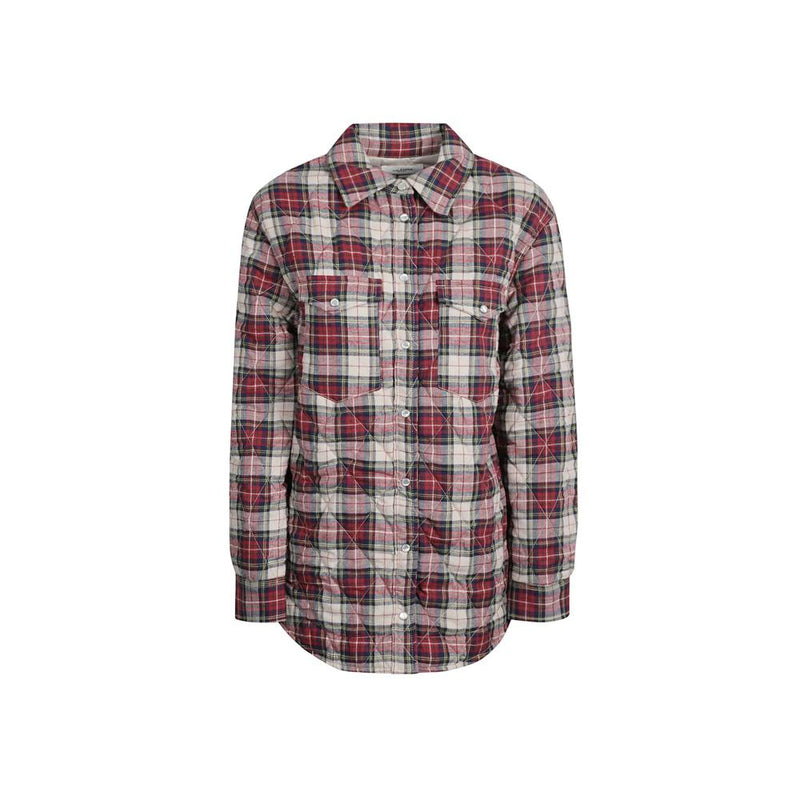 Isabel Marant MYSEN Overshirt Jacket Burgundy
