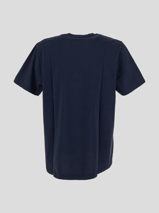 Maison Kitsune Speedy Fox Patch Comfort T-Shirt Ink Blue Men MM00125 KJ0008 P476
