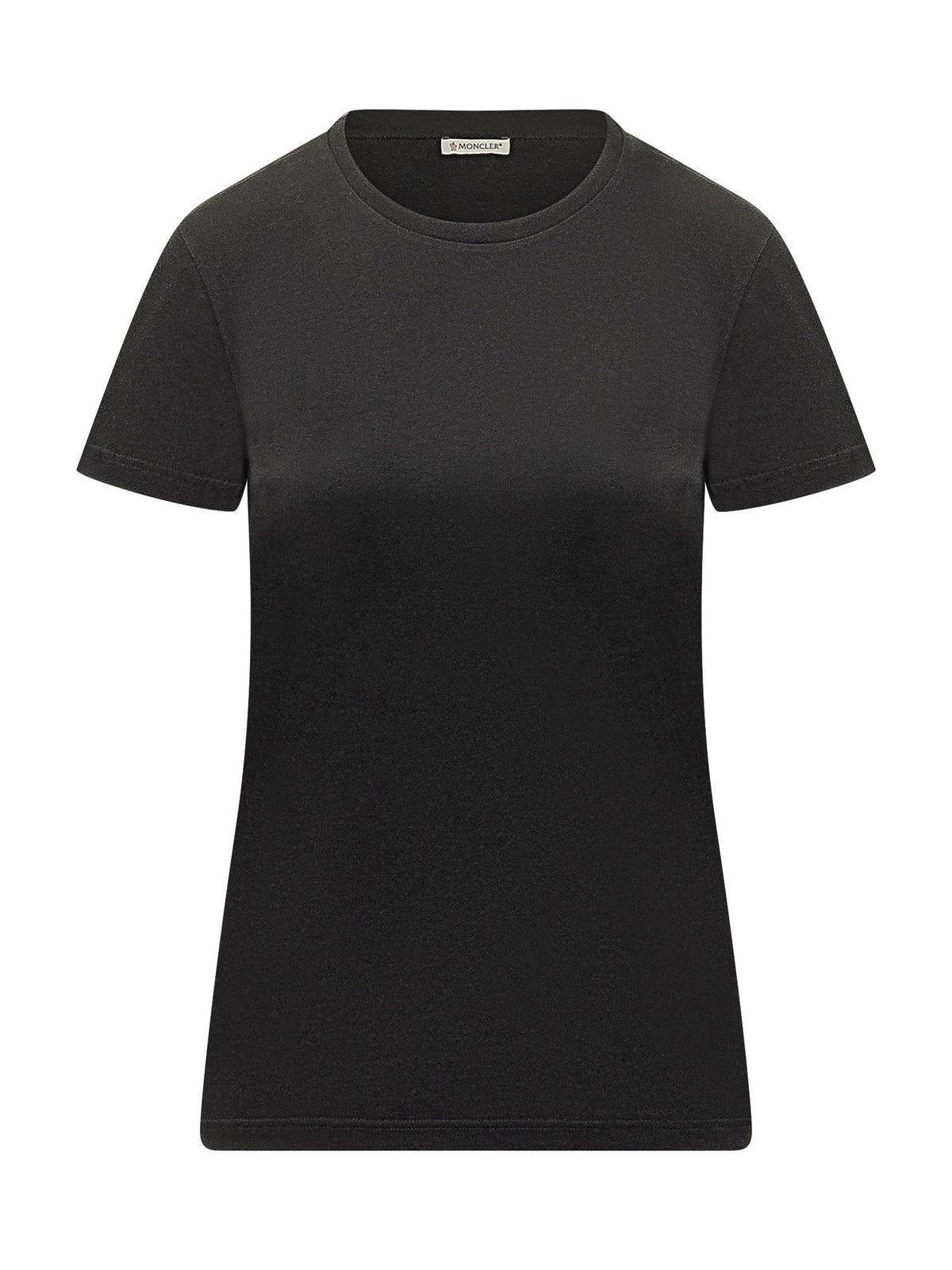 Moncler Black Cotton Short Sleeve T-Shirt