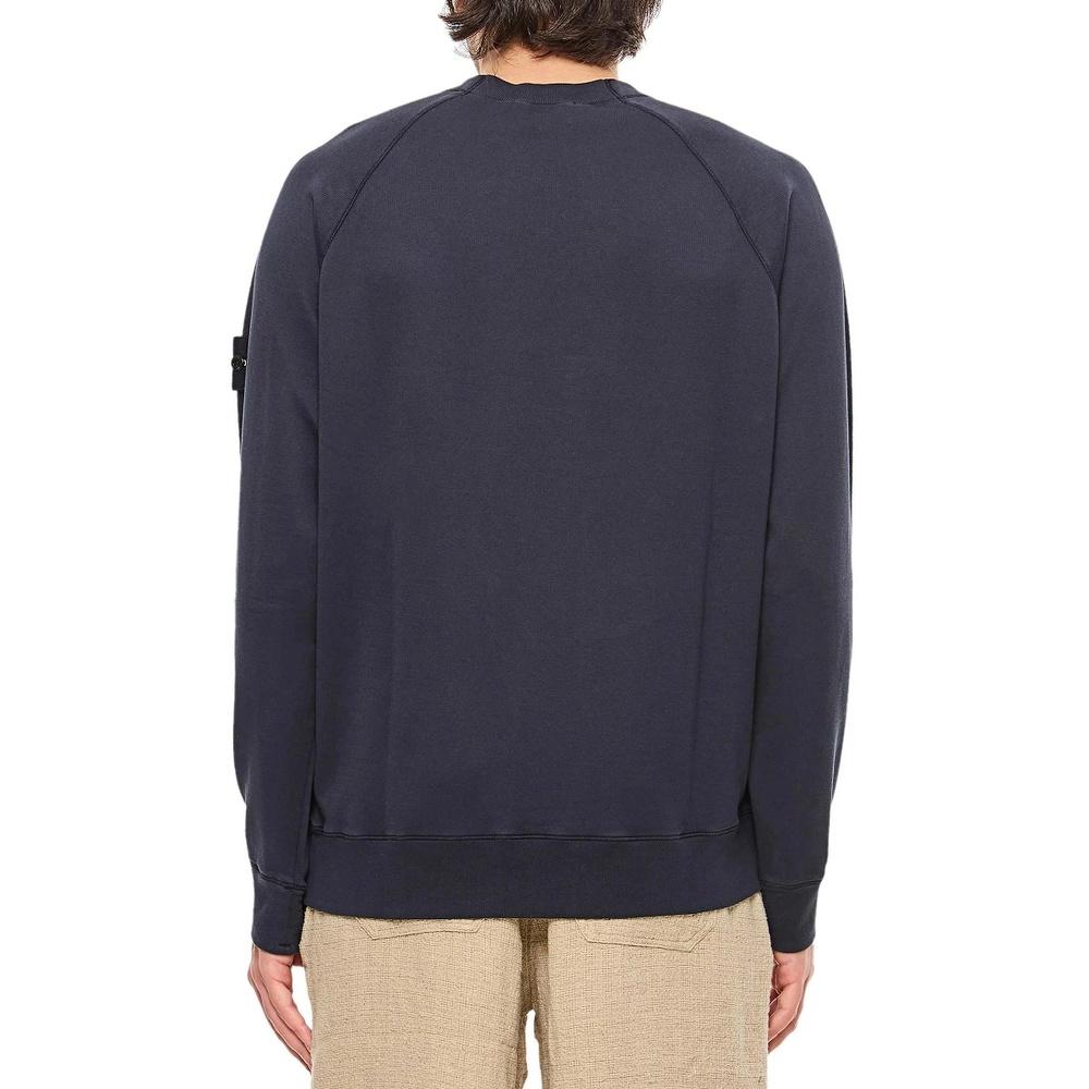 STONE ISLAND Cotton Fleece Crewneck Sweatshirt for Men