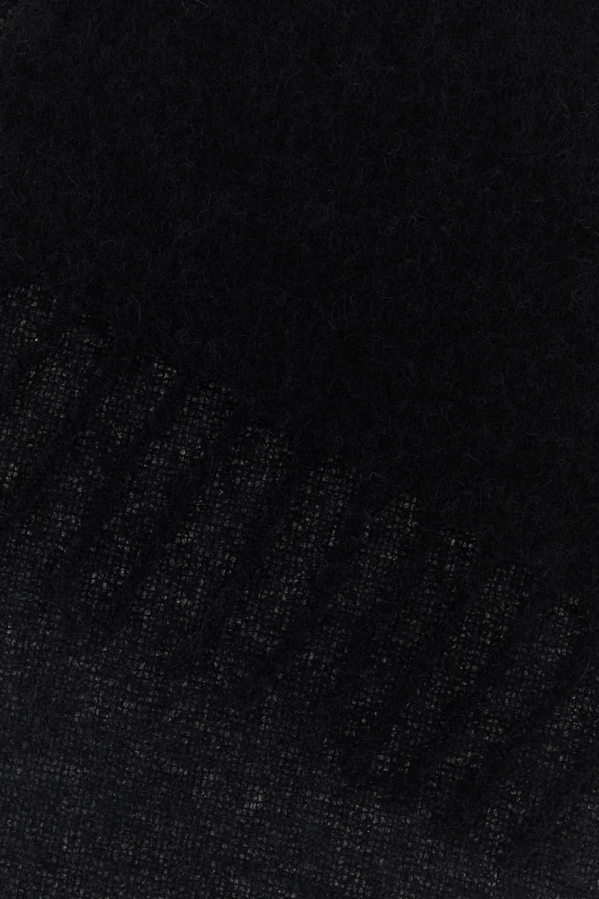 Maison Kitsune Wool Scarf Gray Men’s Scarf