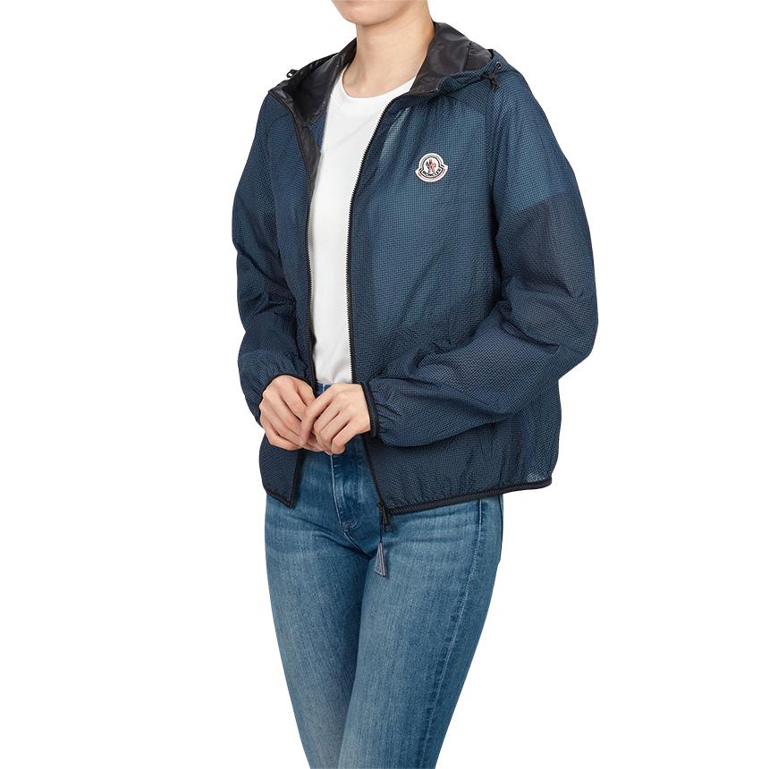 Moncler Eda-Style Women’s Hooded Jacket Navy
