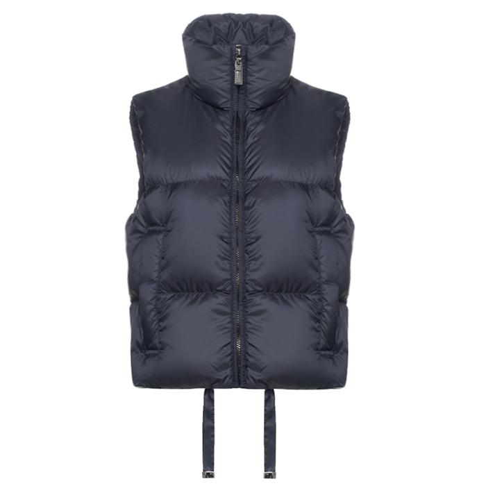 Max Mara Dark Navy Puffer Vest