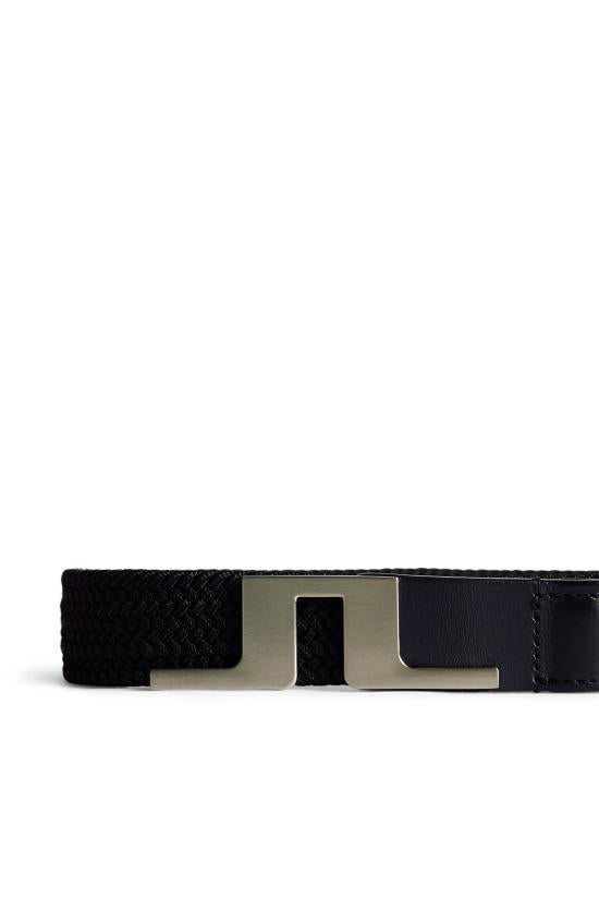 J LINDEBERG Leather Belt GWAC135769999 BLACK DOM