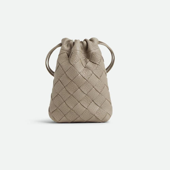 Bottega Veneta Vertical Dust Bag Limestone Crossbody Bag