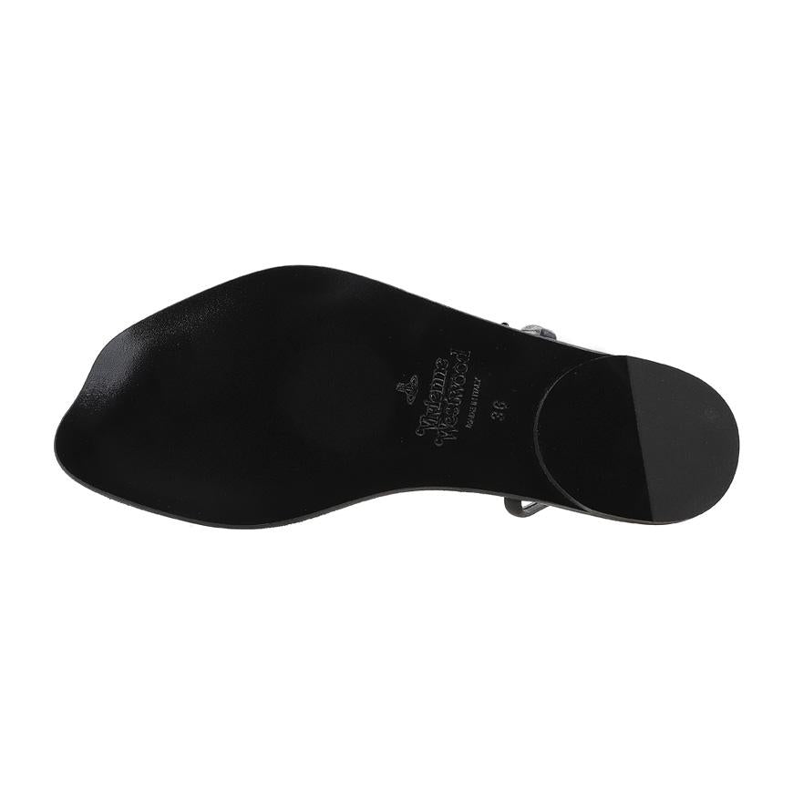 Vivienne Westwood Women’s ORB Tube Sandals Black Leather