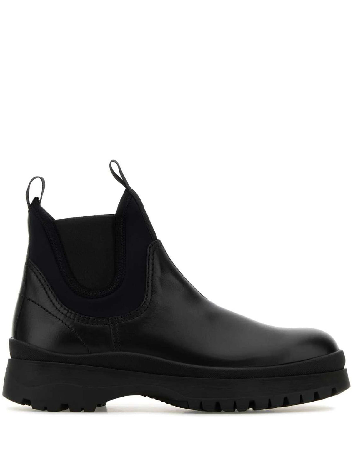 PRADA Leather Ankle Chelsea Boots for Men