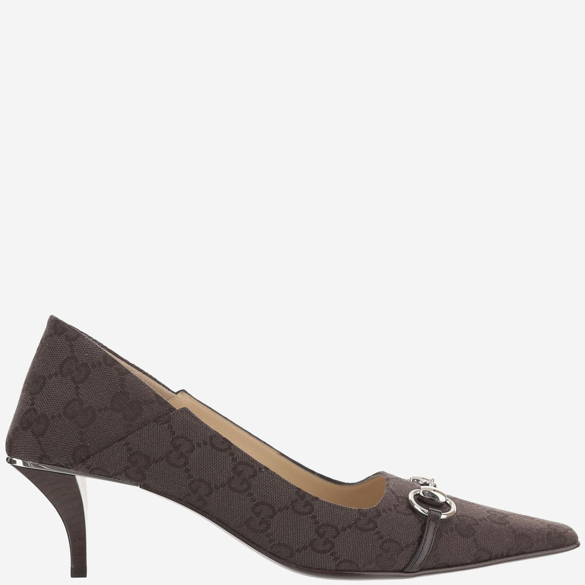 GUCCI Black Leather Mary Jane Pumps