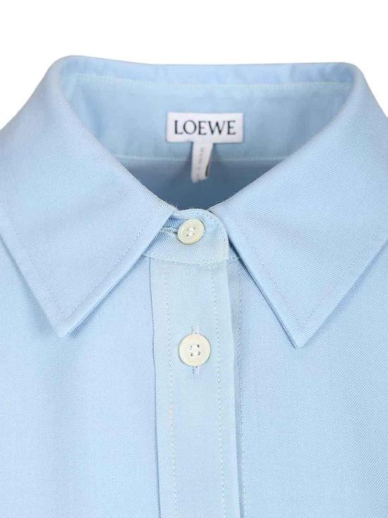 LOEWE Blue Cotton Button-Up Shirt S359 Y05XF7 5100