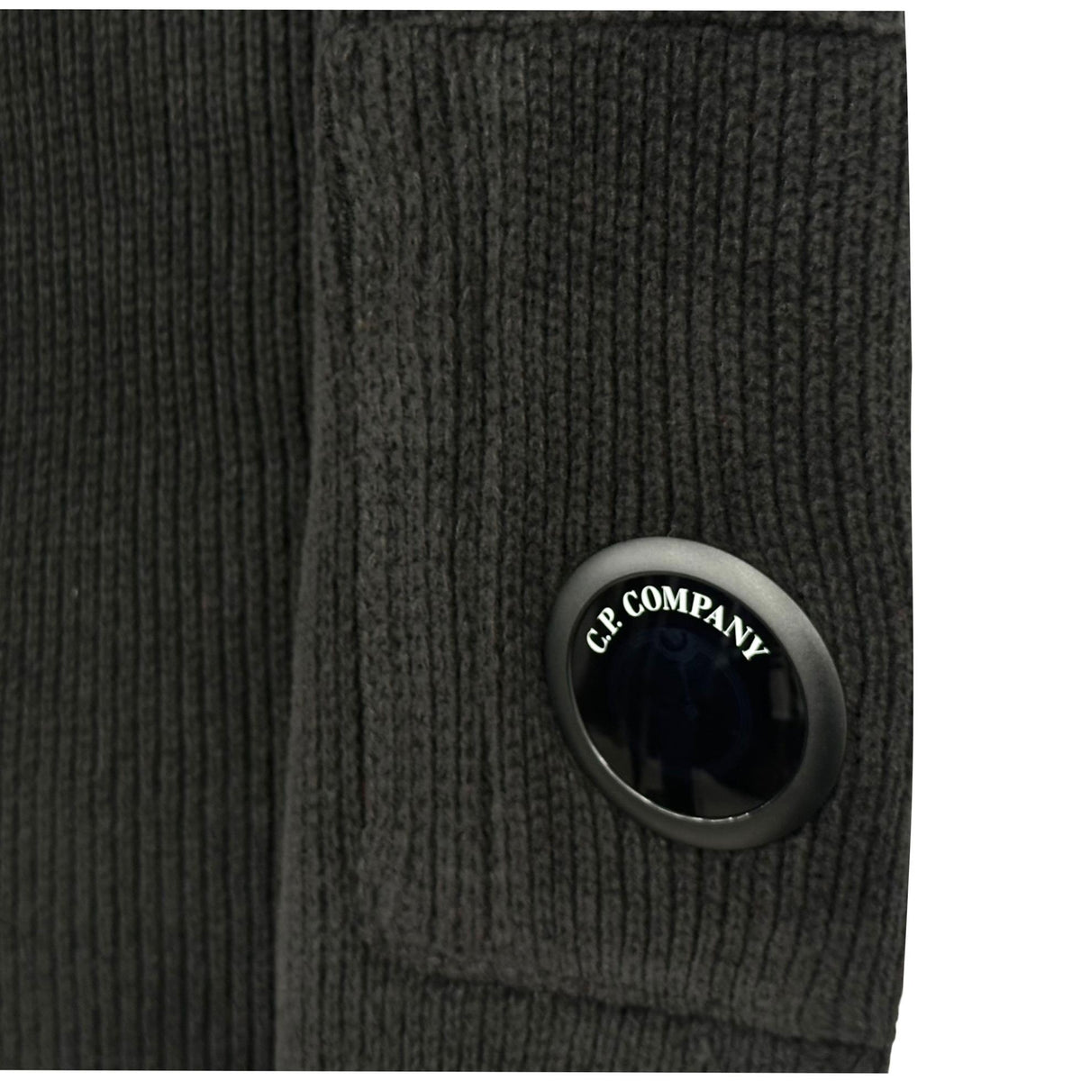 CP Company Logo Patch Collar Knit Sweater for Men 21CMKN198A 999
