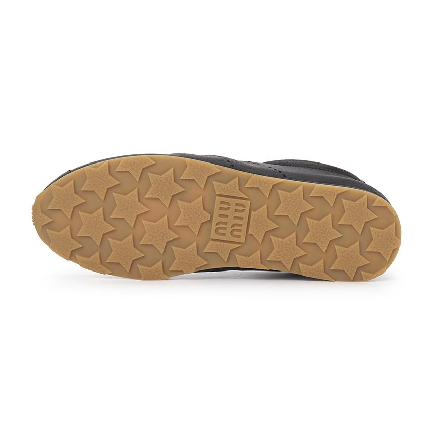 Miu Miu Plume Leather Low-Top Sneakers Unisex 5E114E 038 F0002