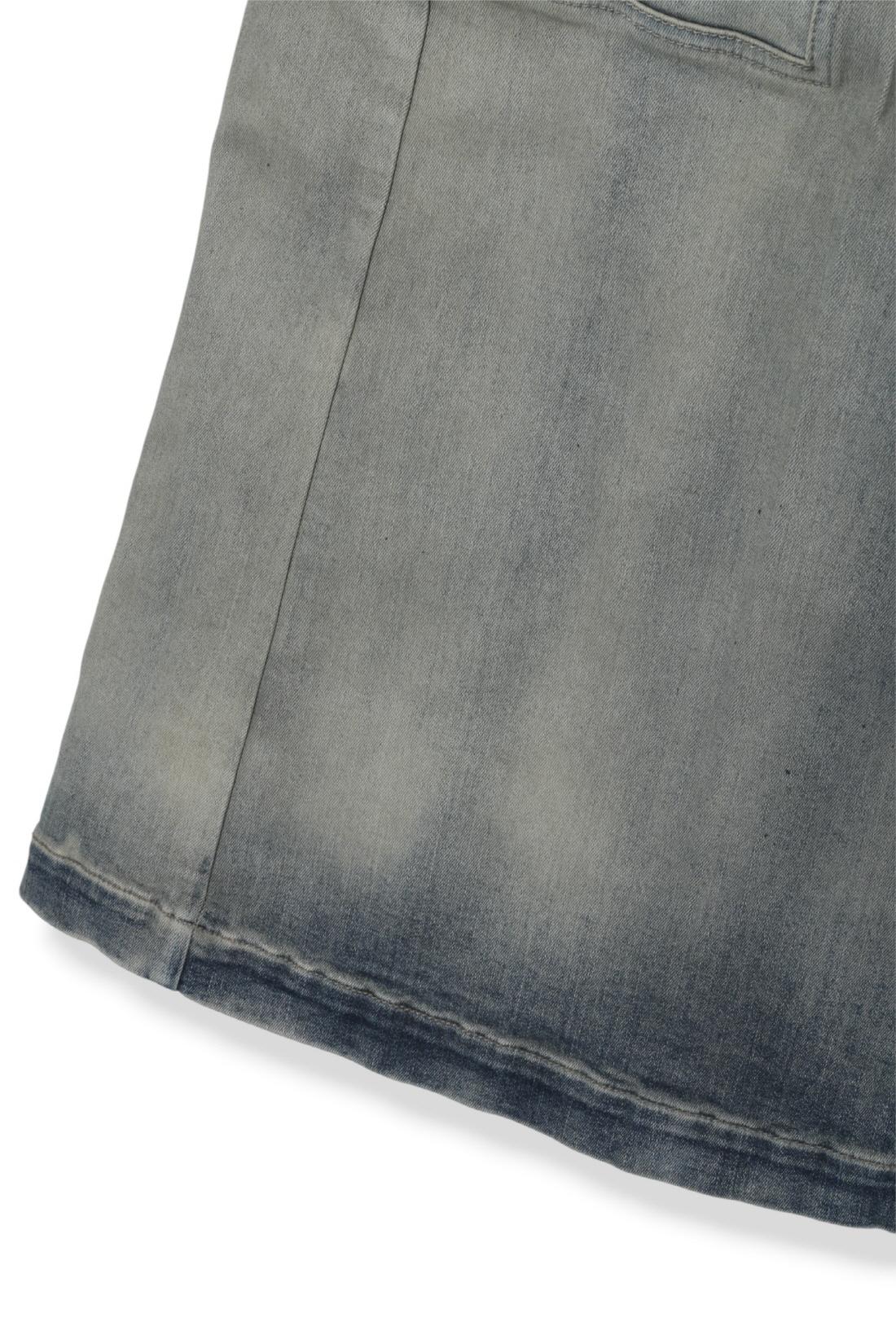 Rick Owens DRKSHDW Double Cargo Jumbo Belas Sky Stretch Denim P DU02D2398 SKY 46
