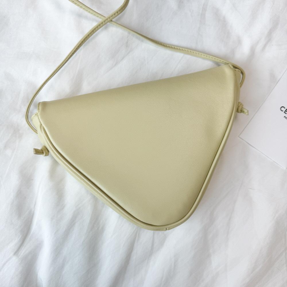 CELINE Printed Triangle Crossbody Bag Pale Yellow 195903DCS