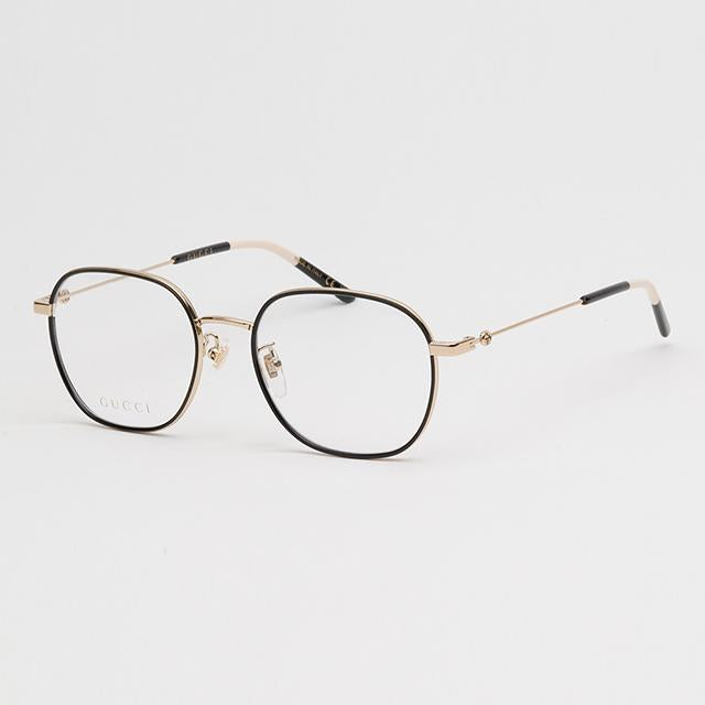 GUCCI Retro Metal Square Eyeglass Frames Gold Unisex