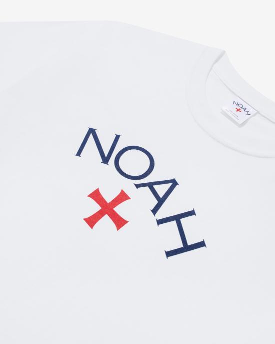 Noah Short Sleeve T-Shirt Men’s Cotton Crewneck White NOAU000ORTS013WH WHITE DOM
