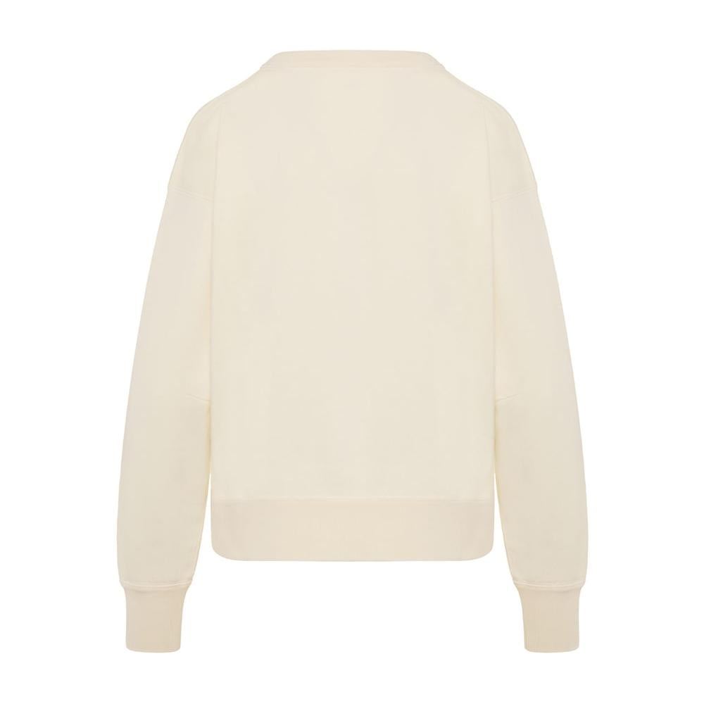 Isabel Marant Vanilla Fleece-Lined MOBYLI Crewneck Sweatshirt