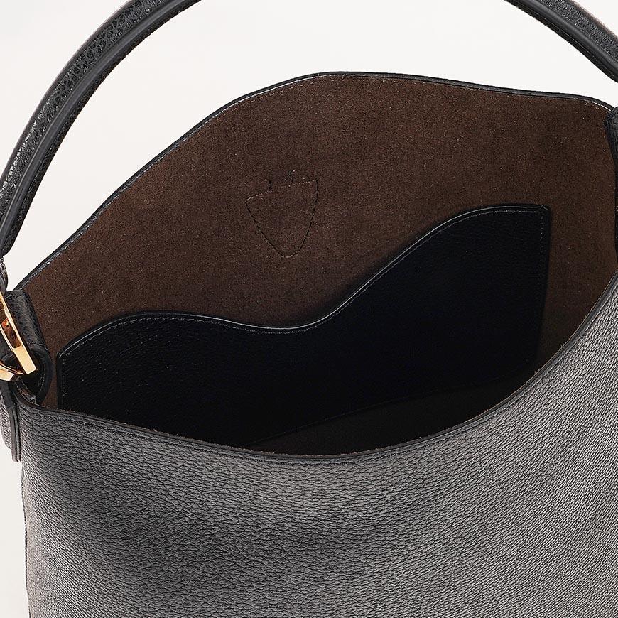 Tods T Timeless Mini Bucket Bag Black Leather Shoulder Bag Women