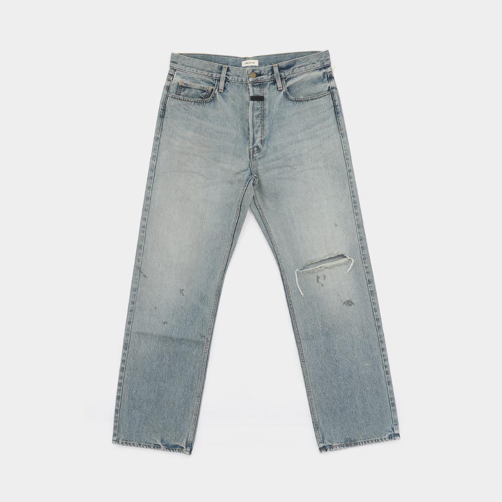 Fear of God Patch Logo 5-Pocket Straight Denim Men's Pants FG25 FW45