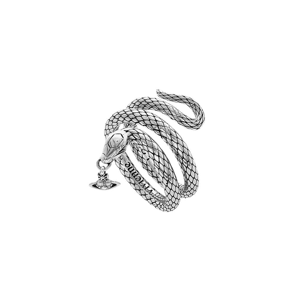 Vivienne Westwood Albarn Snake Silver Ring for Women 6404018B 01P017