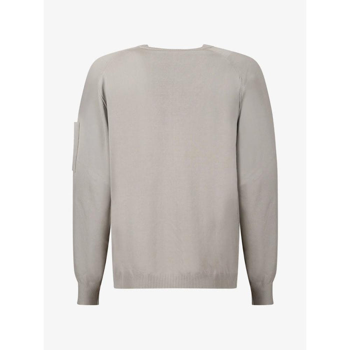 CP Company Lens Patch Crewneck Knit Sweater for Men