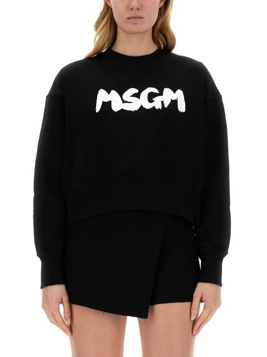 MSGM Black Long Sleeve Sweatshirt 3641 MDM982 4700099