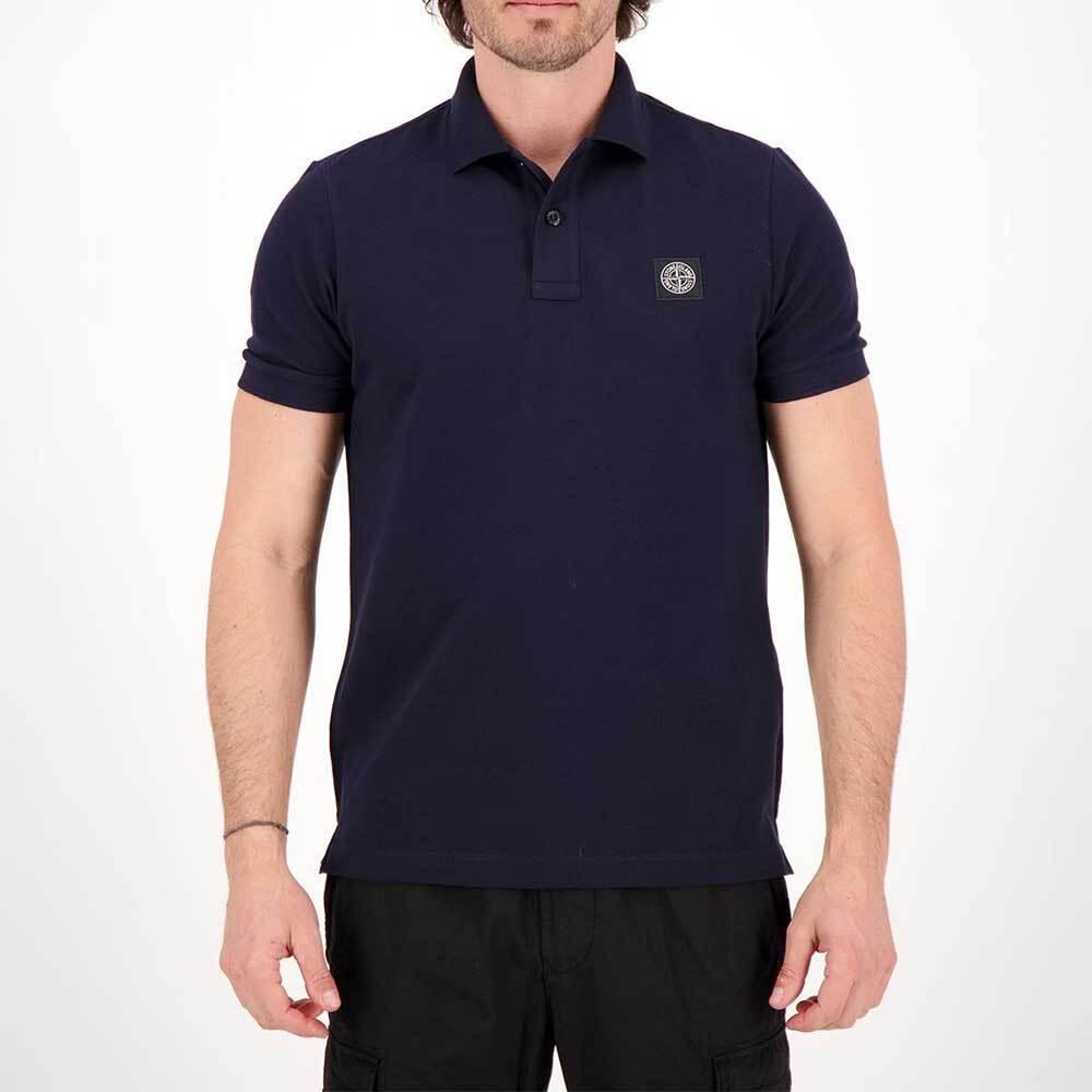 STONE ISLAND Navy Slim Fit Polo Shirt for Men