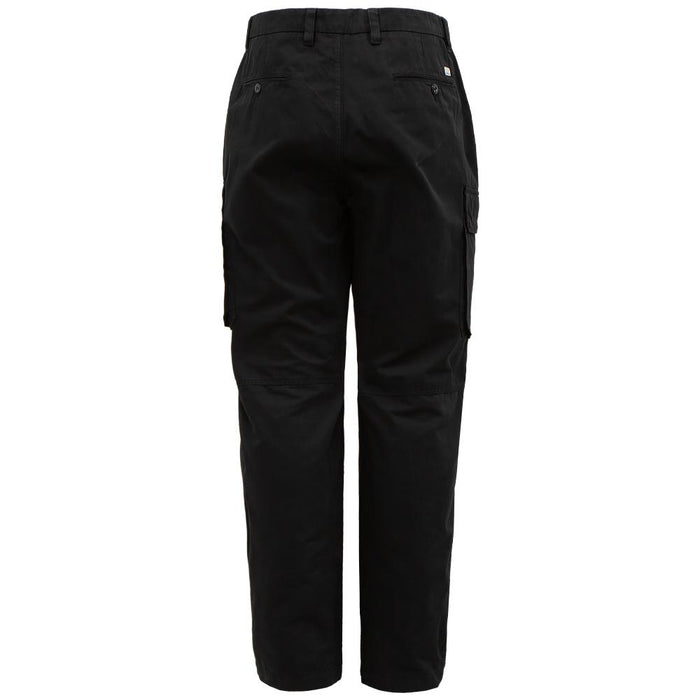 CP Company Cotton Gabardine Loose Cargo Pants Black
