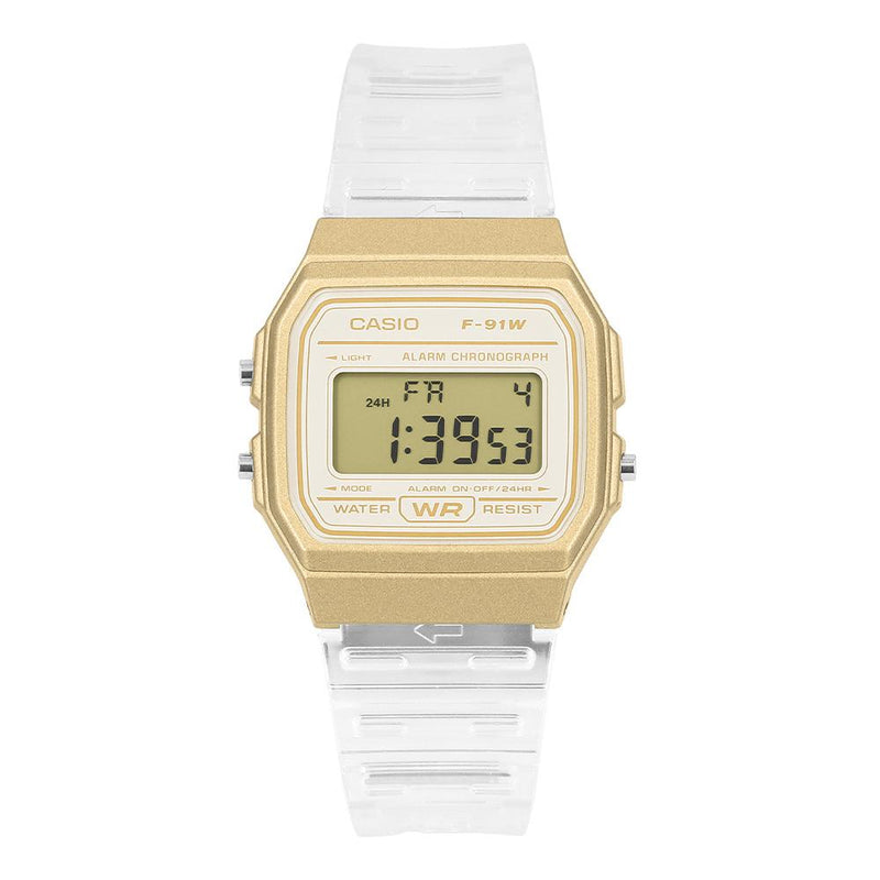 Casio Clear Resin Unisex Digital Watch F 91WS 7A2DF