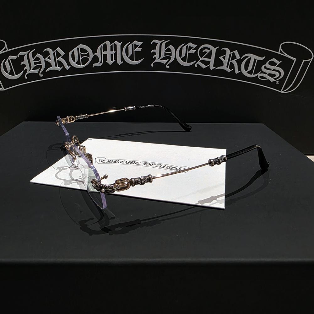 Chrome Hearts Black/Gold/Silver Mix Pils 3 Eyeglasses Unisex