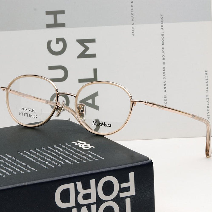 Max Mara Unisex Asian Fit Oval Eyeglass Frames MM5123 D 028