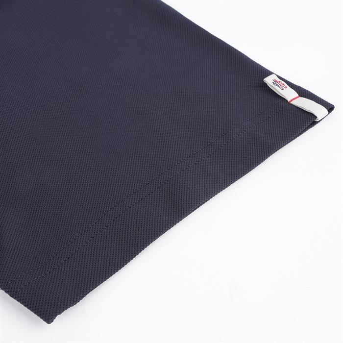 Moncler Grenoble Navy Logo Patch Polo Shirt