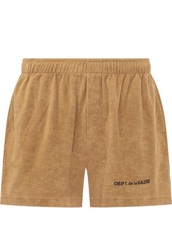 GALLERY DEPT. Men’s Cotton Drawstring Short Pants BTM039 TAN DOM