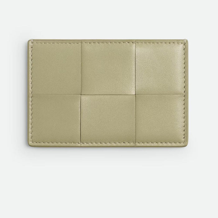 Bottega Veneta Cassette Card Case Emerald Travertine Card Holder