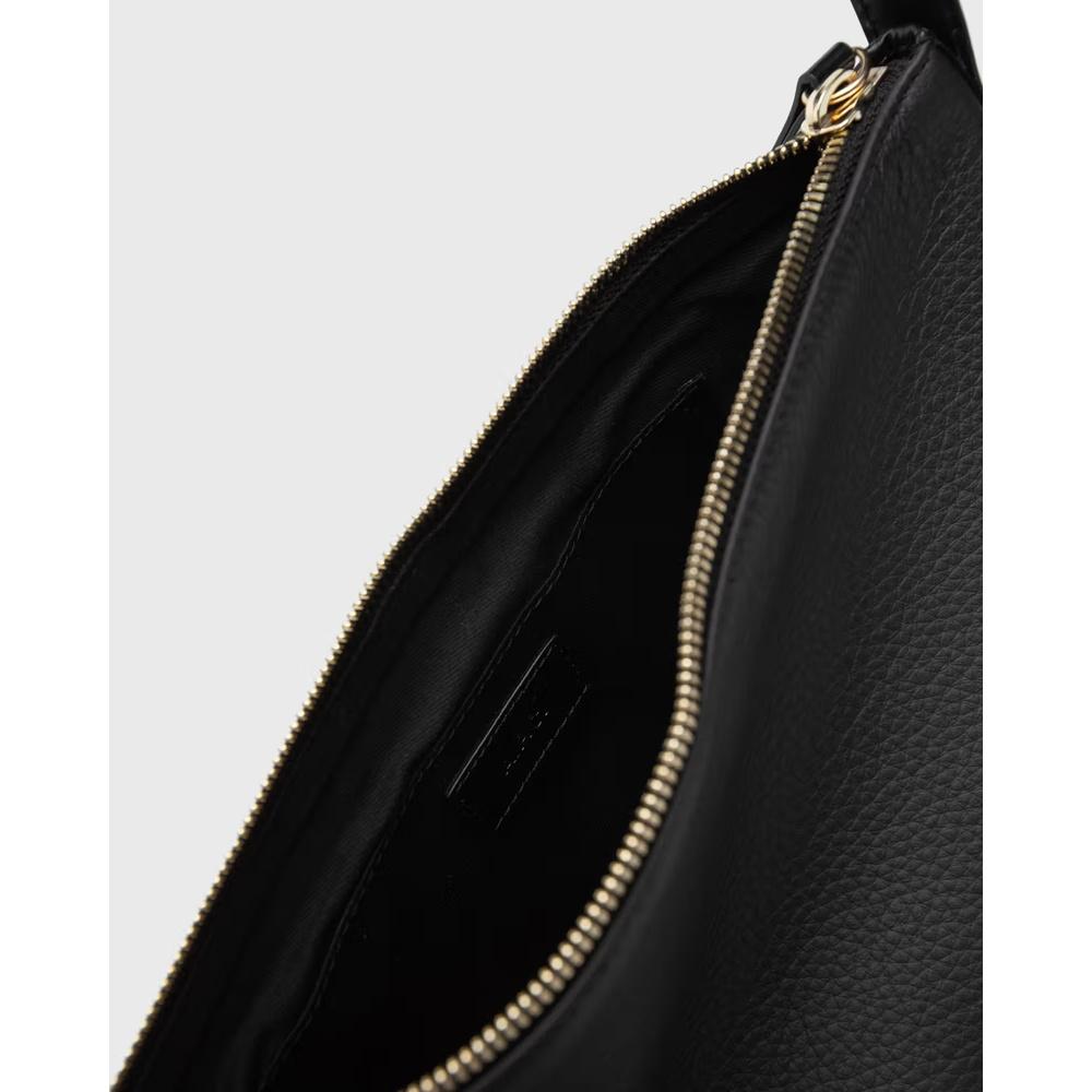A.P.C. Vera Leather Shoulder Bag Black
