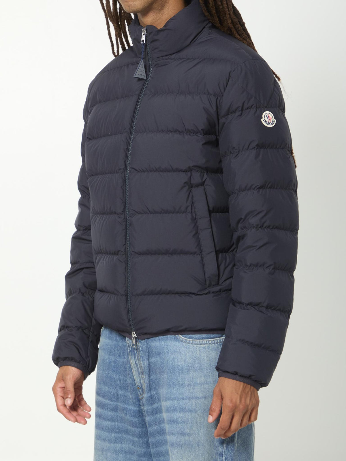Moncler Navy Down Puffer Jacket for Men
