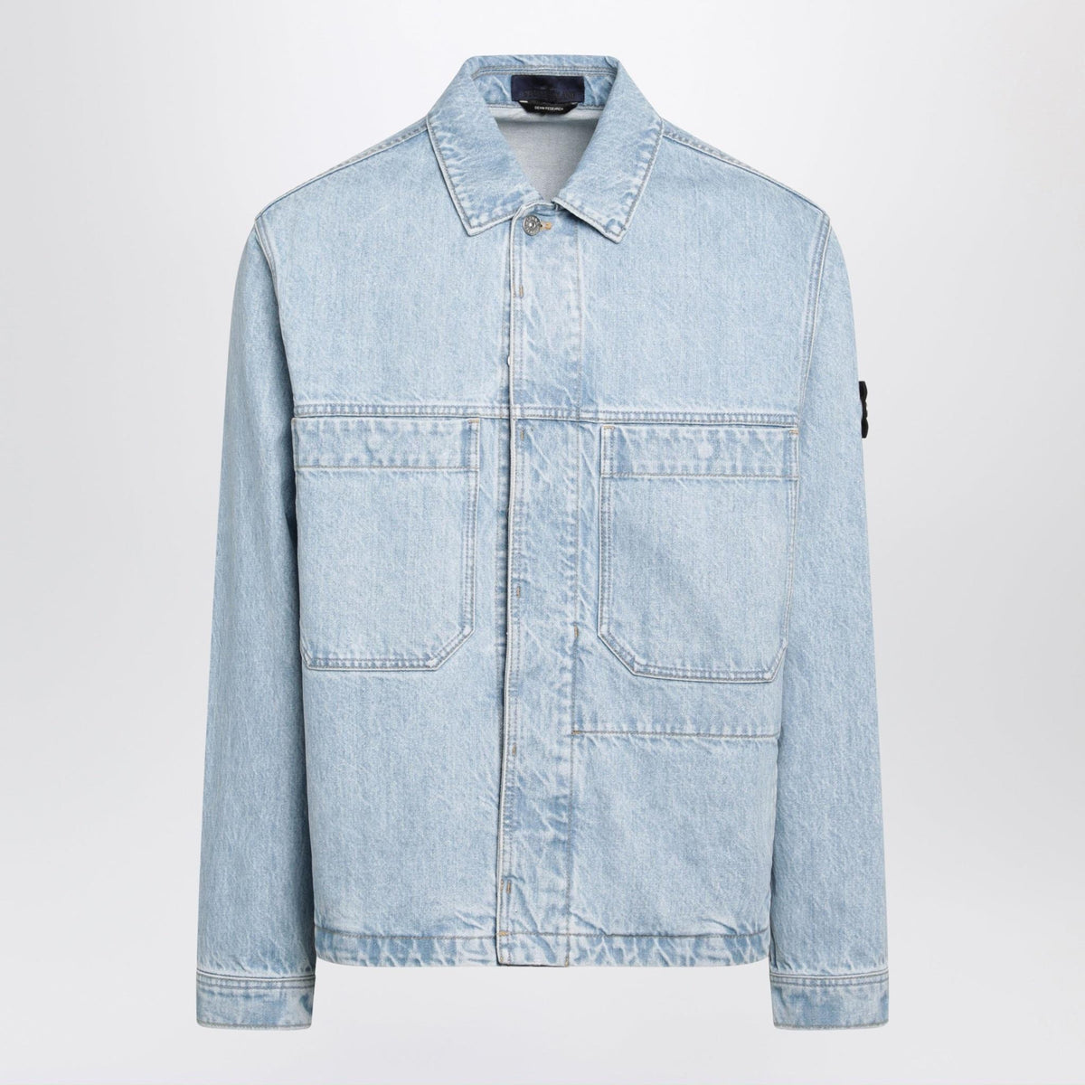 STONE ISLAND Indigo Denim Trucker Jacket Men’s
