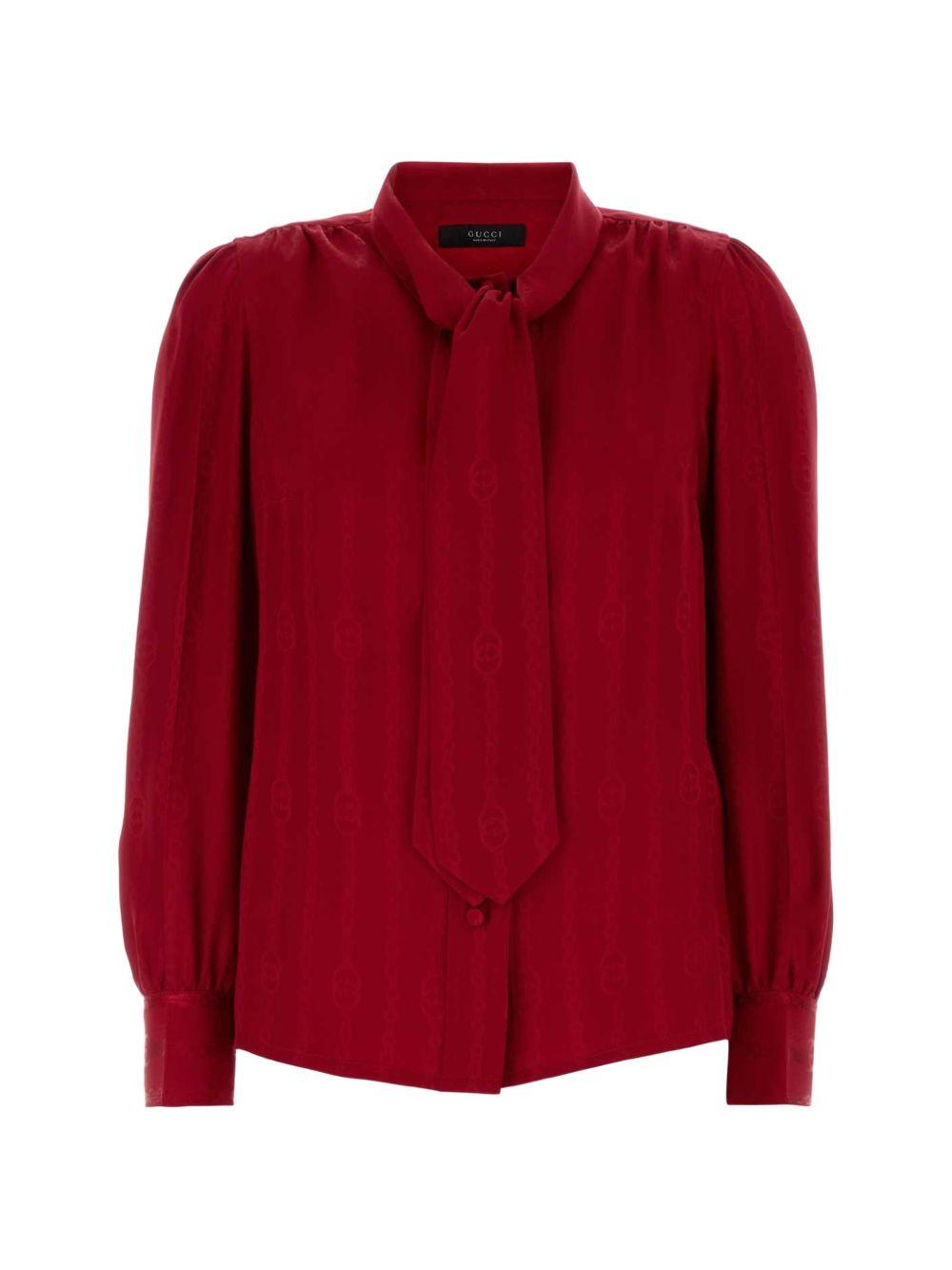 GUCCI Long Sleeve Button-Up Shirt FW26 Multicolor