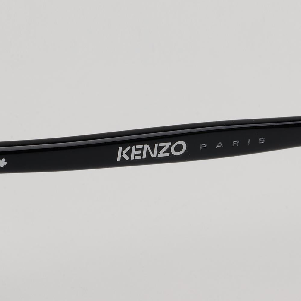 KENZO Black Square Acetate Eyeglasses Asian Fit KZ50181F001