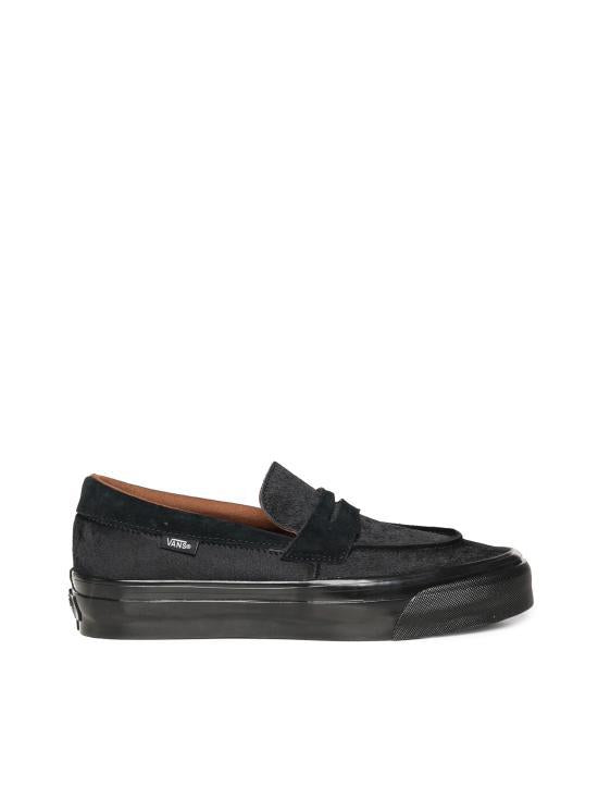 Vans Black Leather Loafers for Men VN000 VASBLA1