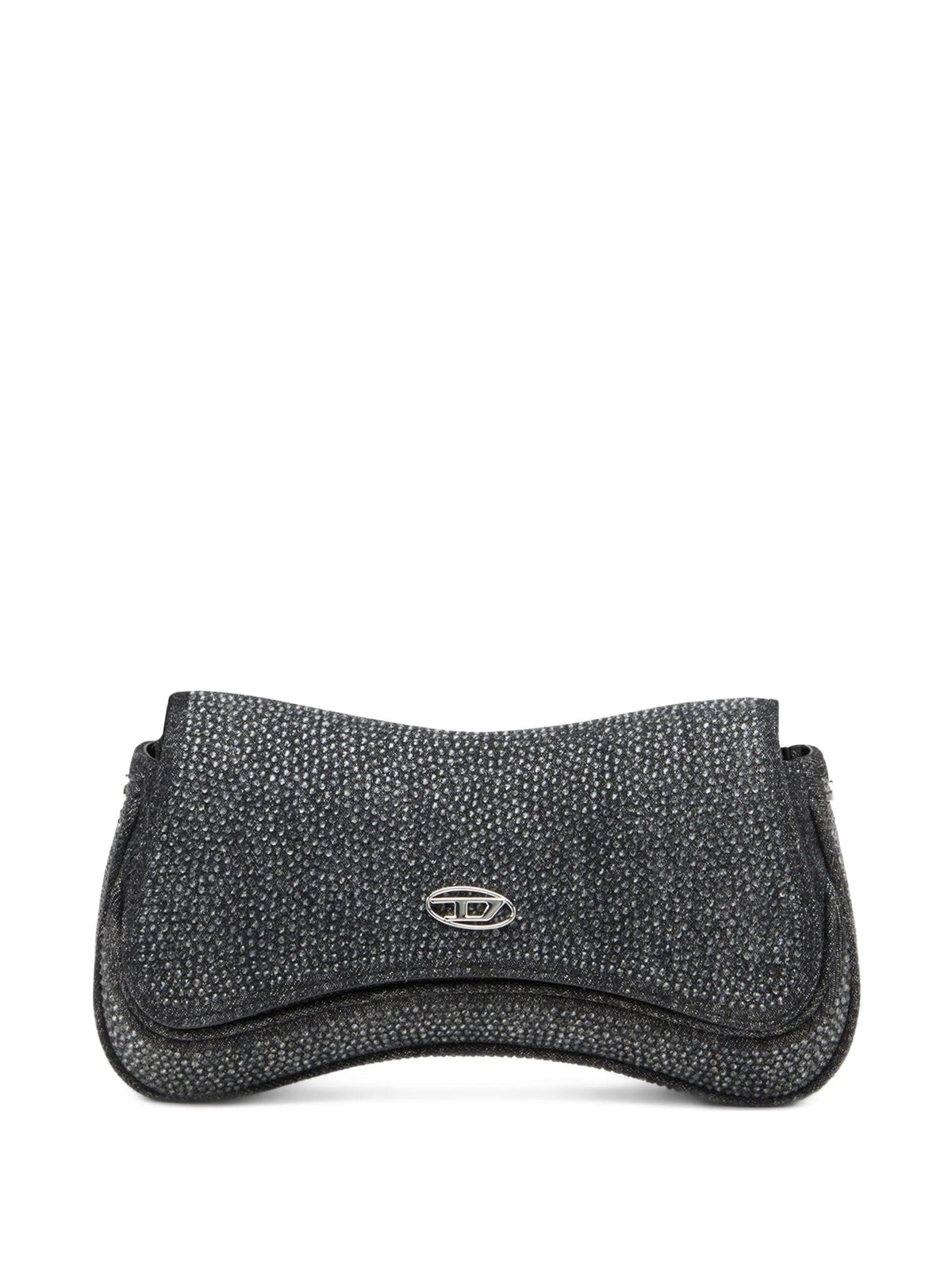 DIESEL Black Leather Shoulder Bag
