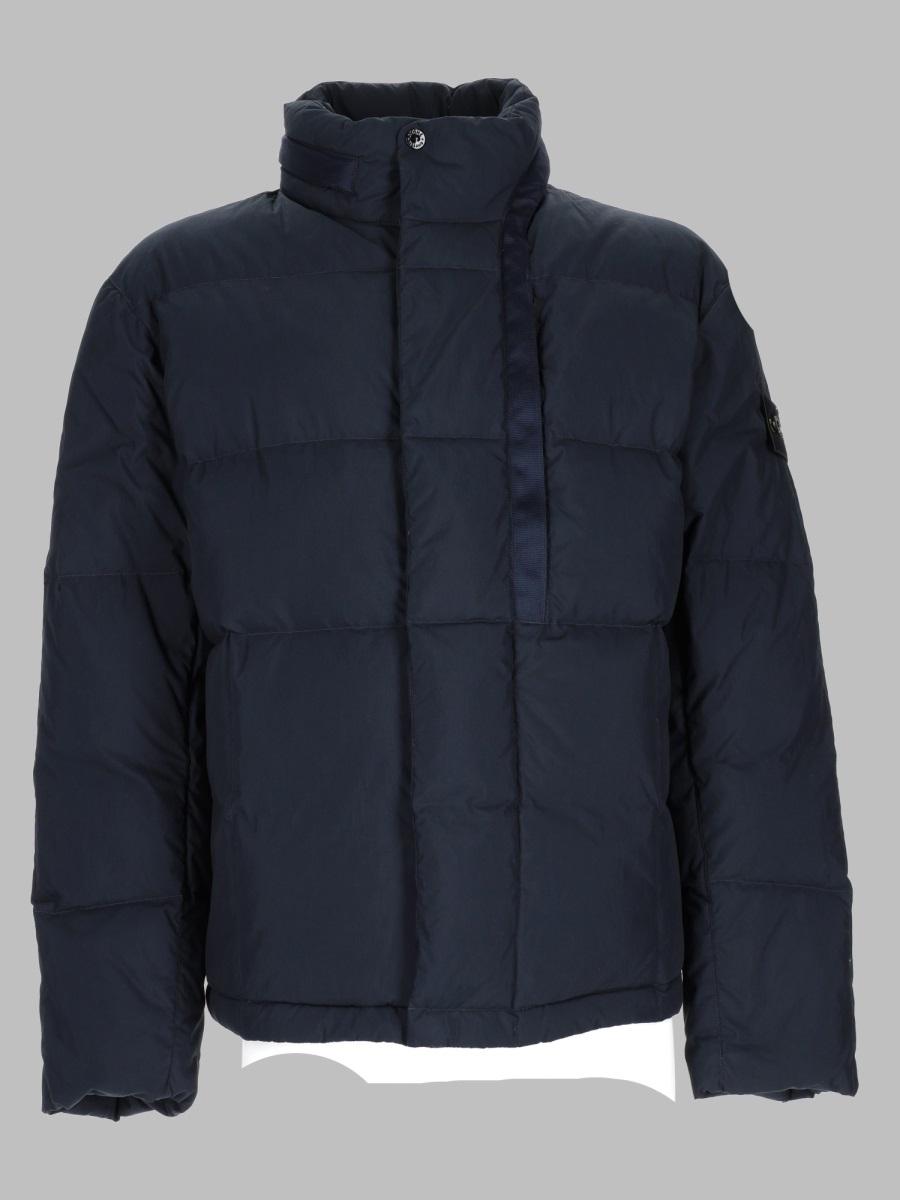 STONE ISLAND Black Down Puffer Jacket for Men