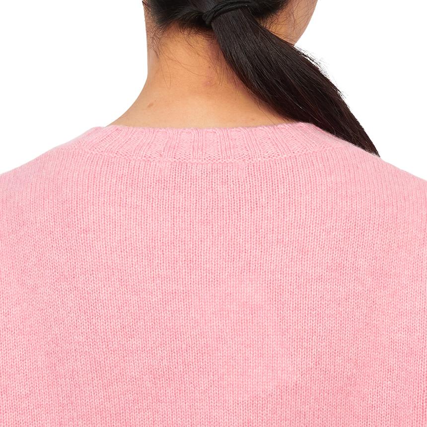 SPORTY&RICH Pink Crewneck Knit Sweater for Women